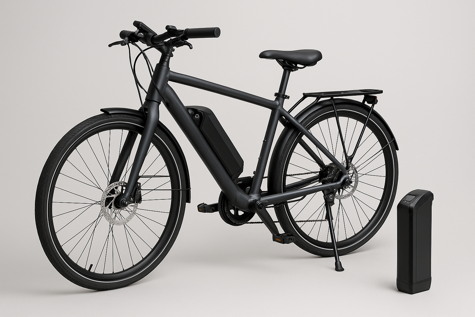 Elcykel med batteri